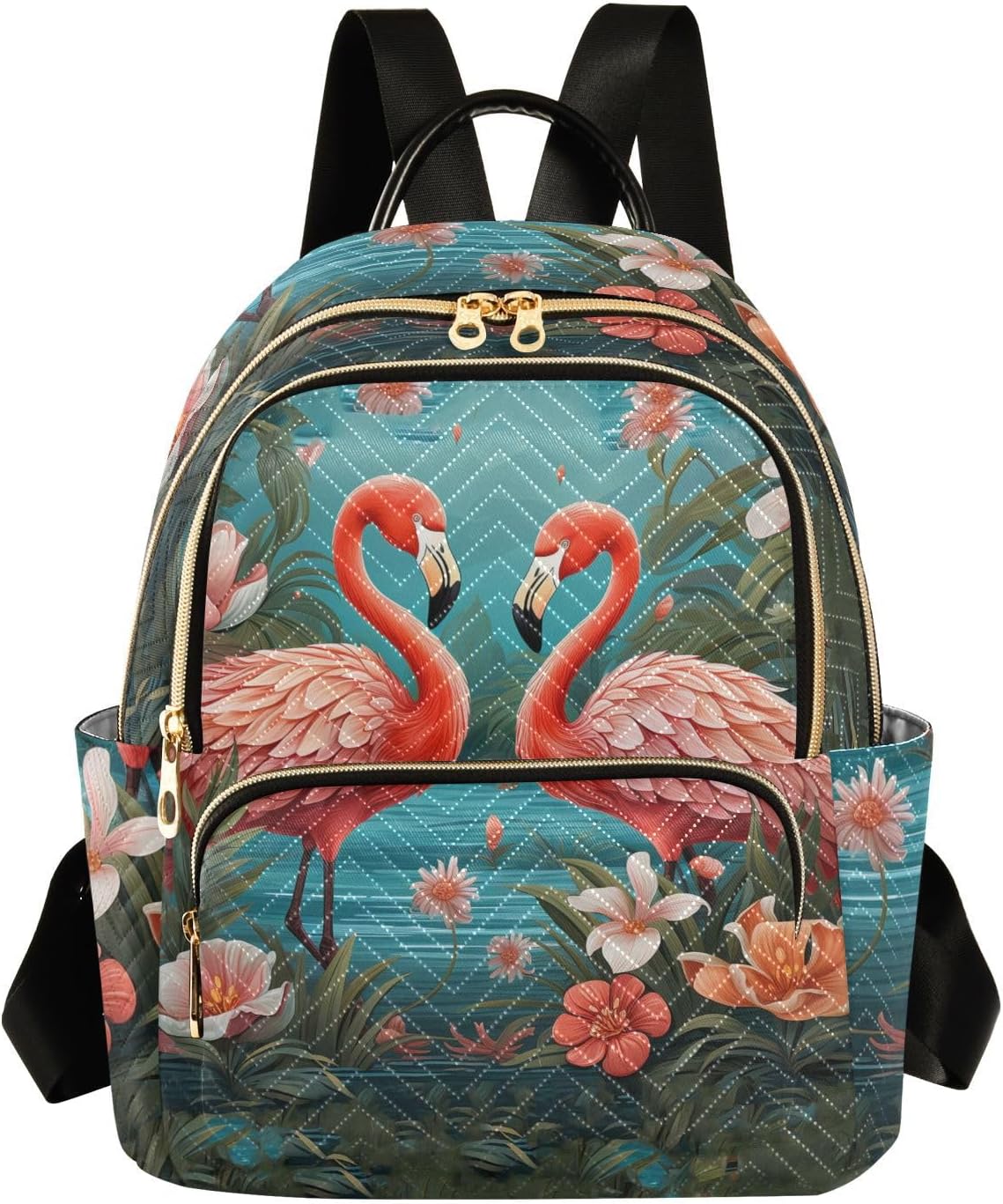 Women's Quilted Small Backpack Sea Turtles Mini Backpack Purse for Women College Travel Daypack