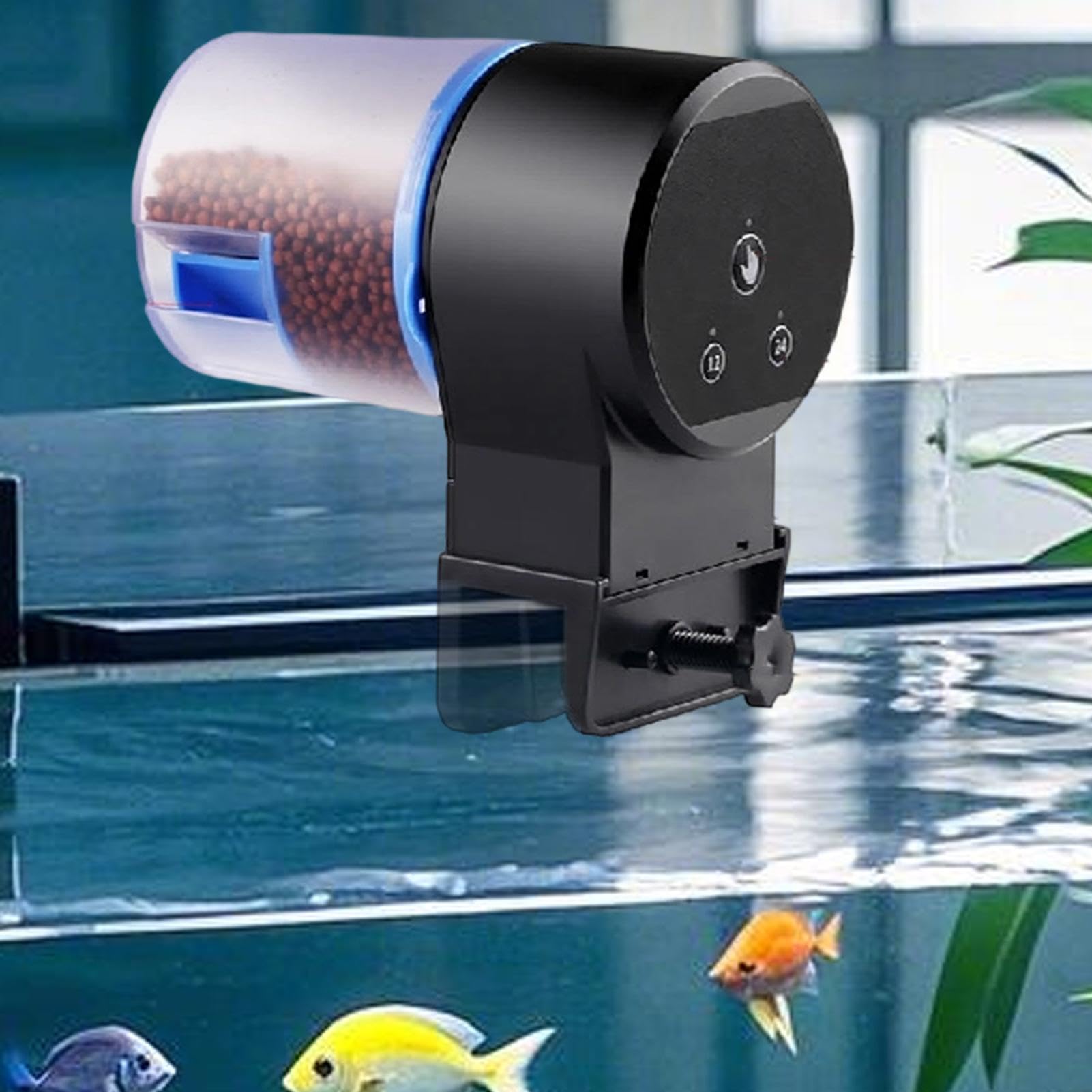 Mangime Automatico per Pesci da Acquario Dispenser Di Cibo Regolabile Di | Mangiatoia Automatica Per Acquario per Betta Tartaruga Laghetto Pesci Koi Casa Ufficio Camera