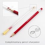 Colored Mechanical Pencil 2.6mm for Coloring and Drawing, Mechanical Colored Pencils, Mechanical Pencils with Sharpener and Portable Case,36pcs