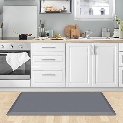 Miniatura 214 de KitchenClouds - Tapete antifatiga acolchado para cocina, impermeable, antideslizante, cómodo, para escritorio de pie, fregadero y oficina, 17.3 x 39