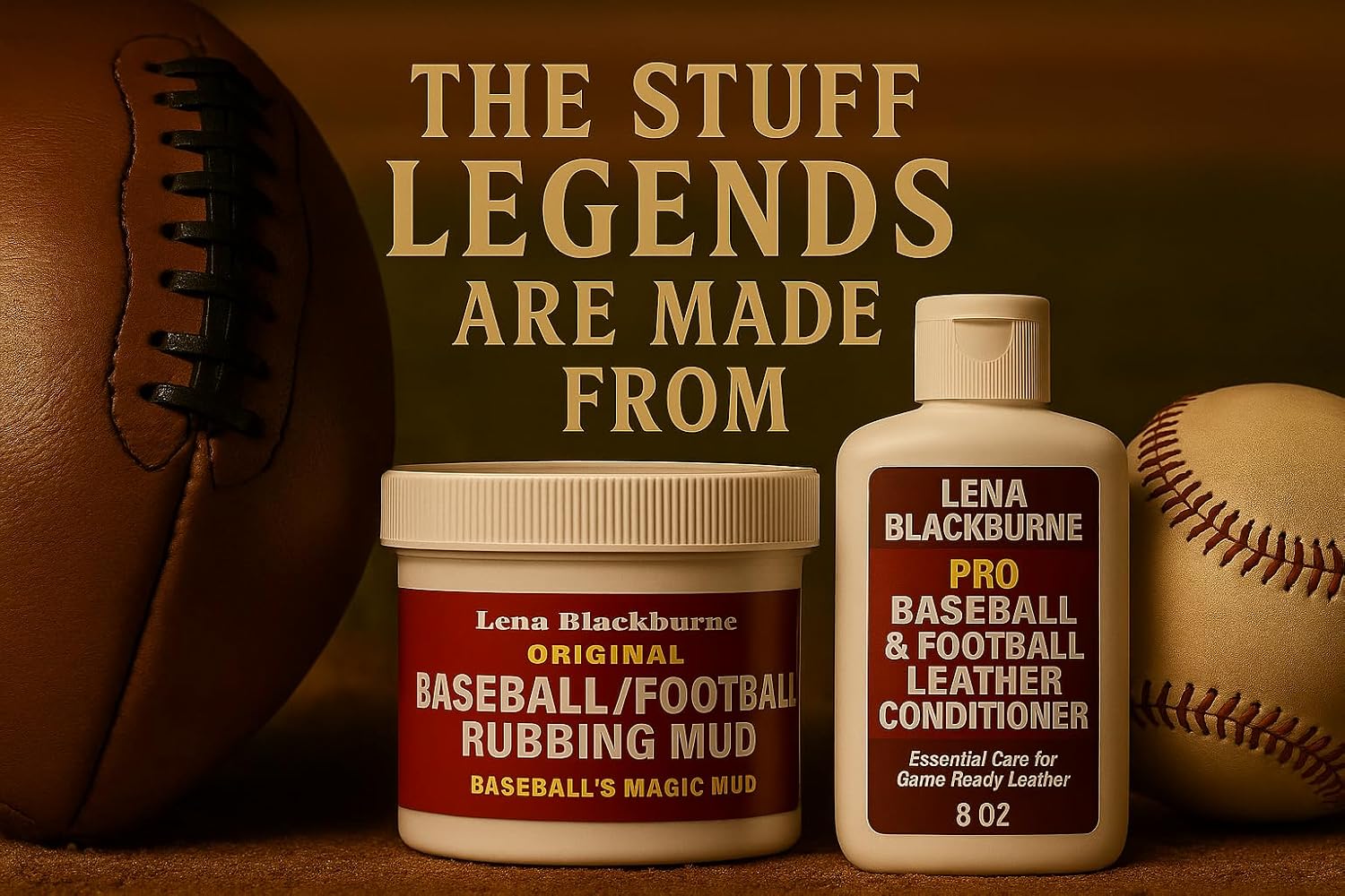 Rubbing Mud - The Original Baseball & Football Mud Used by The Pros - Made in USA