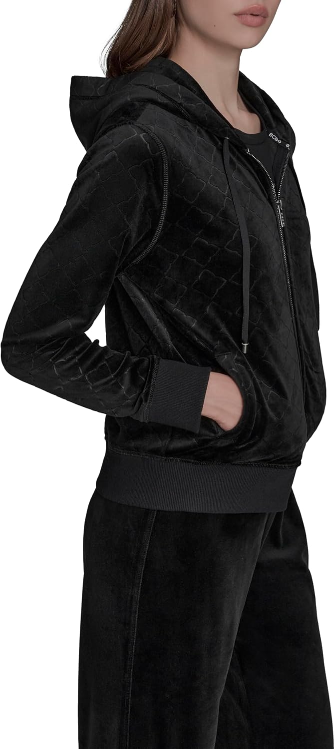 BCBGeneration Women's Embossed Hoodie Jacket
