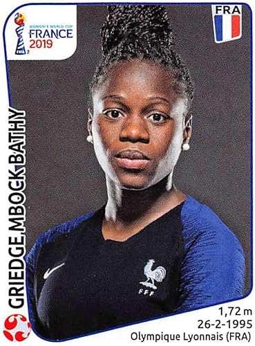 2019 Panini FIFA Women's World Cup France Album Stickers (Individual Sticker Only) Soccer #28 Griedge Mbock Bathy France 2 Inch by 2 12 Inch