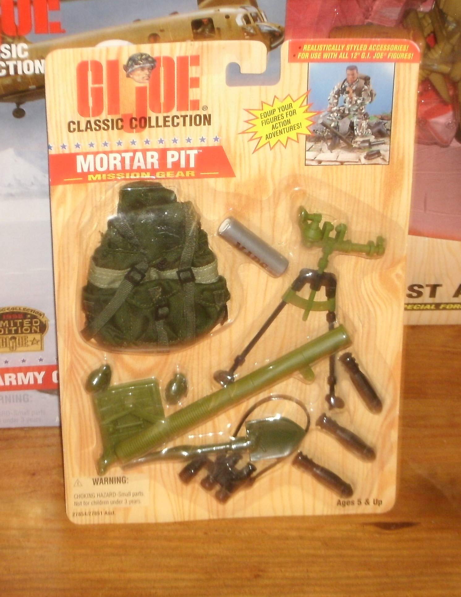 Amazon.com: Hasbro 1/6 Scale 1996 GI Joe Mission Gear Mortar Pit