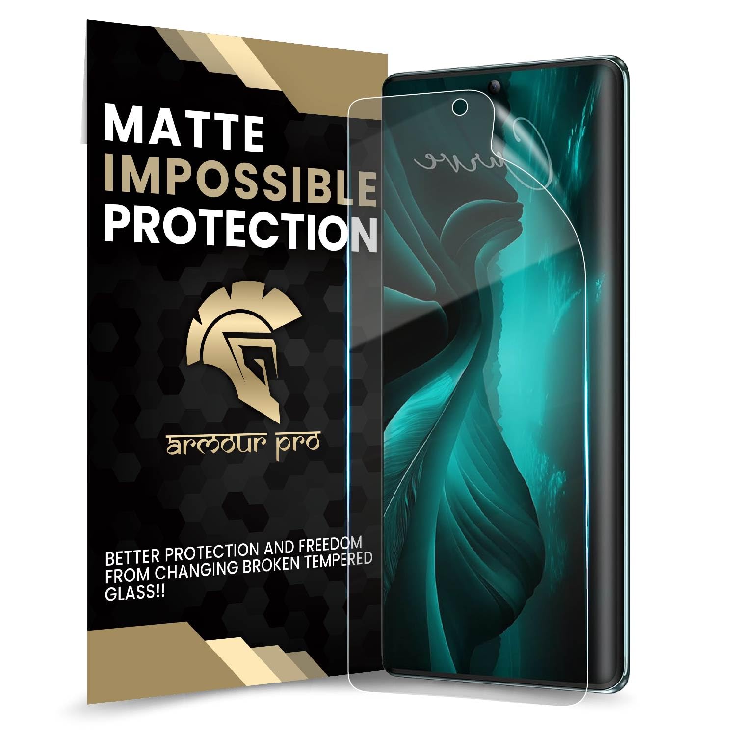 ArmourPro Screen Protector for LAVA Blaze Curve 5G - Nano Fiber Unbreakable Membrane Case Friendly Full Edge to Edge Screen Coverage & Installation Kit (Matte) (B0CZRM3CQG) Amazon Price History, Amazon Price Tracker