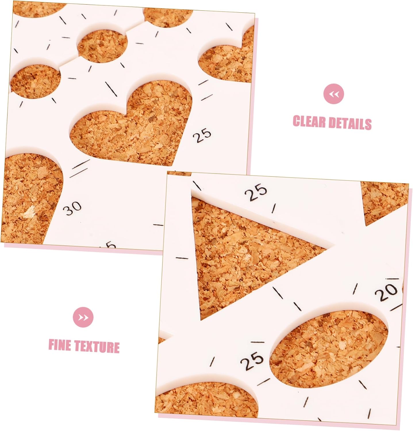 DIY Paper Quilling Template Board Ergonomic Cork Tool for Scrapbooking Crafting Precise Design for Easy Quilling Reusable Mould for Art Projects