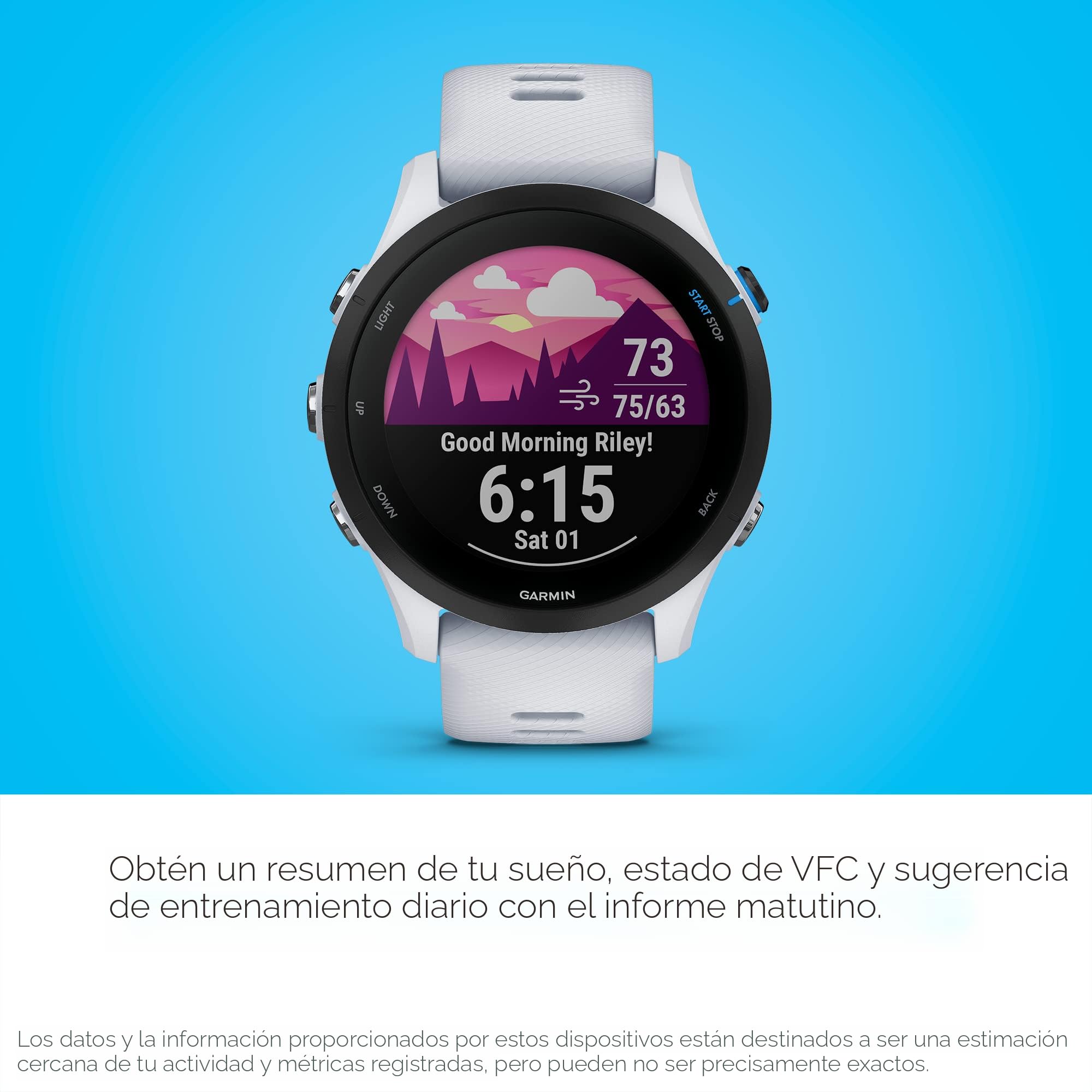Amazon.com: Garmin Forerunner® 255 Music, reloj inteligente para