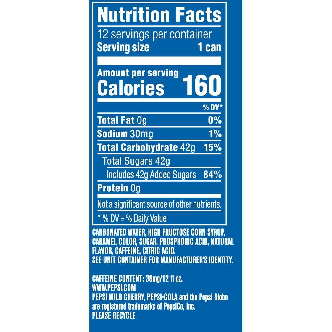 Amazon.com : Pepsi Wild Cherry Soda, Fridge Pack Bundle, 12 ...