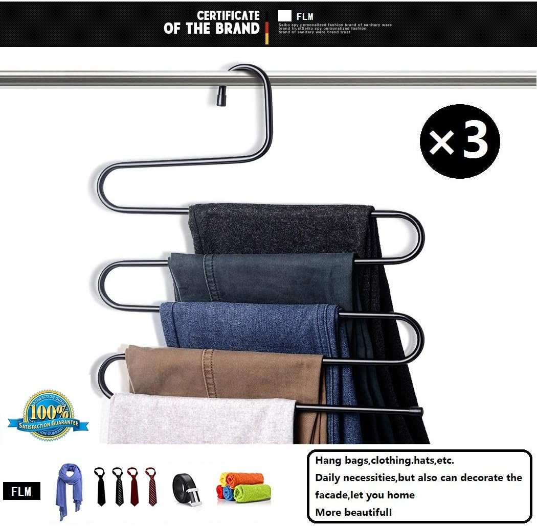 gancio per pantaloni per risparmiare spazio