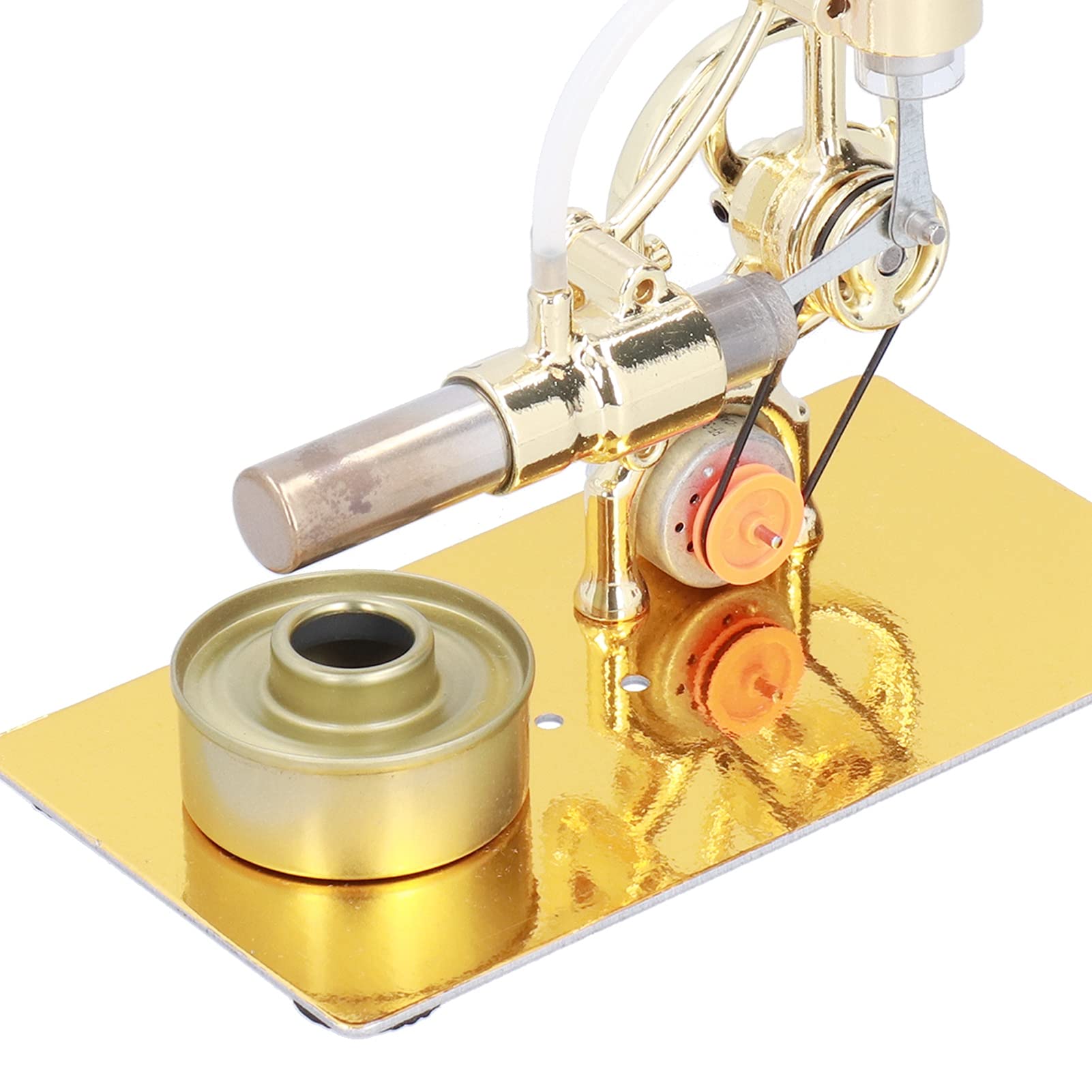 Mini Giocattolo Modello Motore Stirling con Luce RGB Vibrante per Progetti di Scienze Educative Adatto a Partire Dagli 8 Anni Materiale in Ferro 6,3x3,5x4,7 Pollici