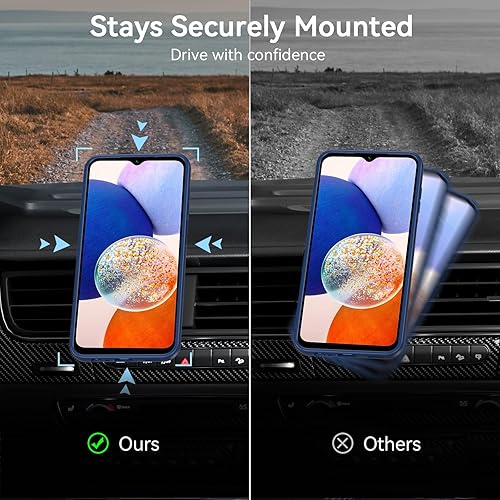 Miniatura 9 de RC1WD Funda magnética para Samsung Galaxy A15, Samsung A15 5G con protector de pantalla, protección contra caídas de grado militar Funda protectora