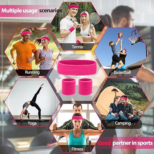 Miniatura 5 de Diademas de entrenamiento, diademas deportivas y al aire libre, accesorios de gimnasio, diadema que absorbe la humedad, bandas para el sudor