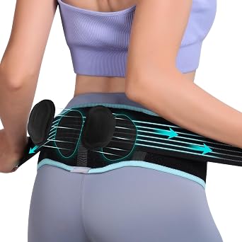 Sacroiliac Hip Belt With Double 3D Pad for Women and Men,With Anti Slip Strips Adjustable Pelvic Support Belt for Sciatica, Pelvis, Lumbar & Nerve Pain Si Joint Dysfunction Trochanter braceRegular