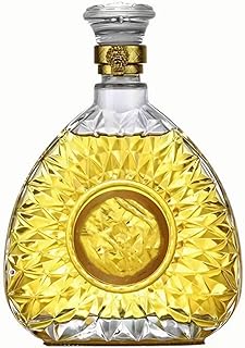 Liquor Bottle Decanter, Lead-Free Crystal Whiskey Decanter with Airtight Glass Stoppern, Whiskey Vodka Bourbon Alcohol Dec...