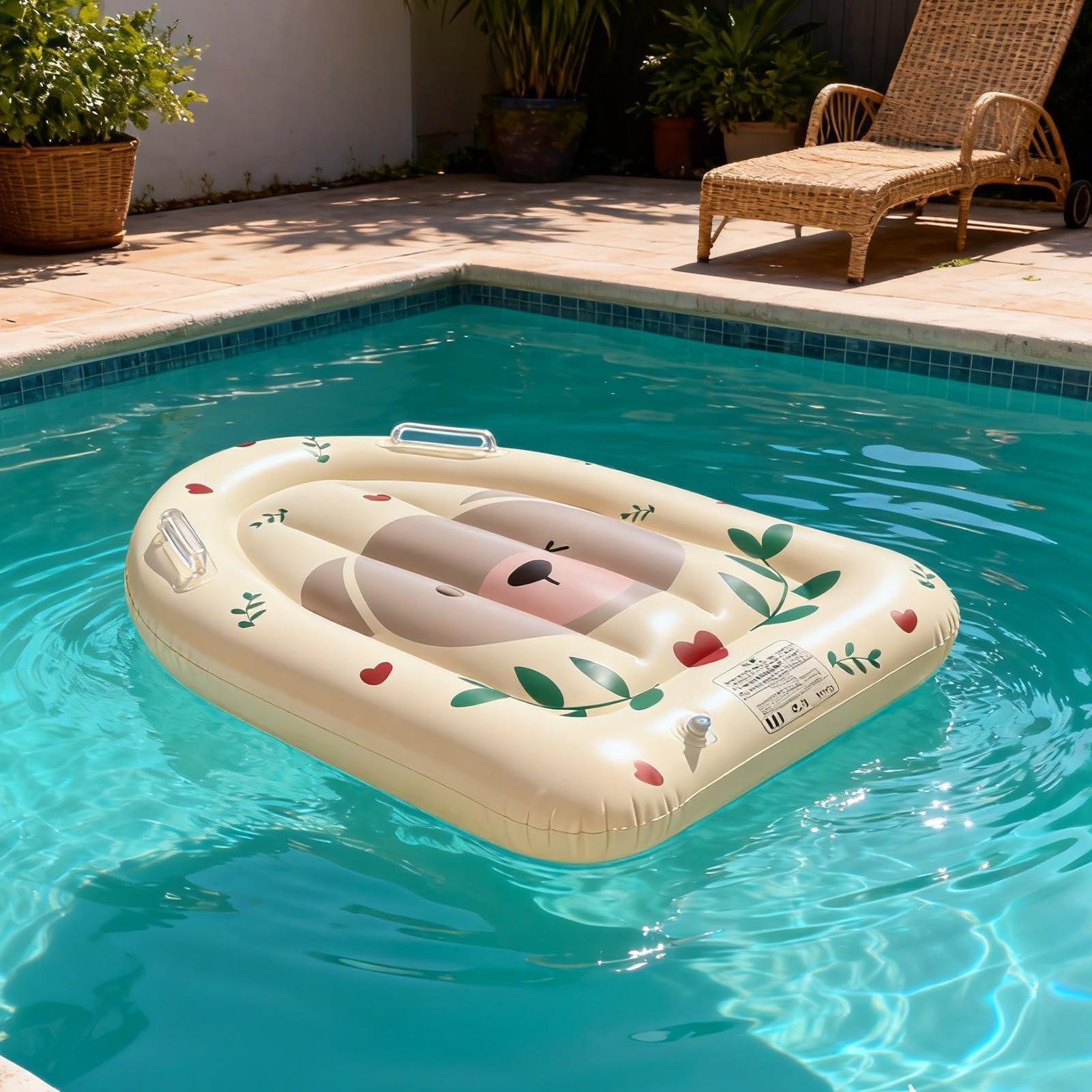 Bodyboard gonfiabile per bambini, bodyboard galleggiante con manici, per surf, nuoto, con tavola da surf, per bambini, piscina, parco acquatico, campi estivi, vacanze, viaggi, feste, scivoli