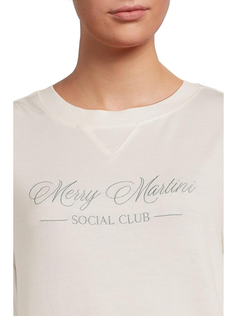 White HONEYDEW Sugar Sweetheart Long Sleeve Shortie Set