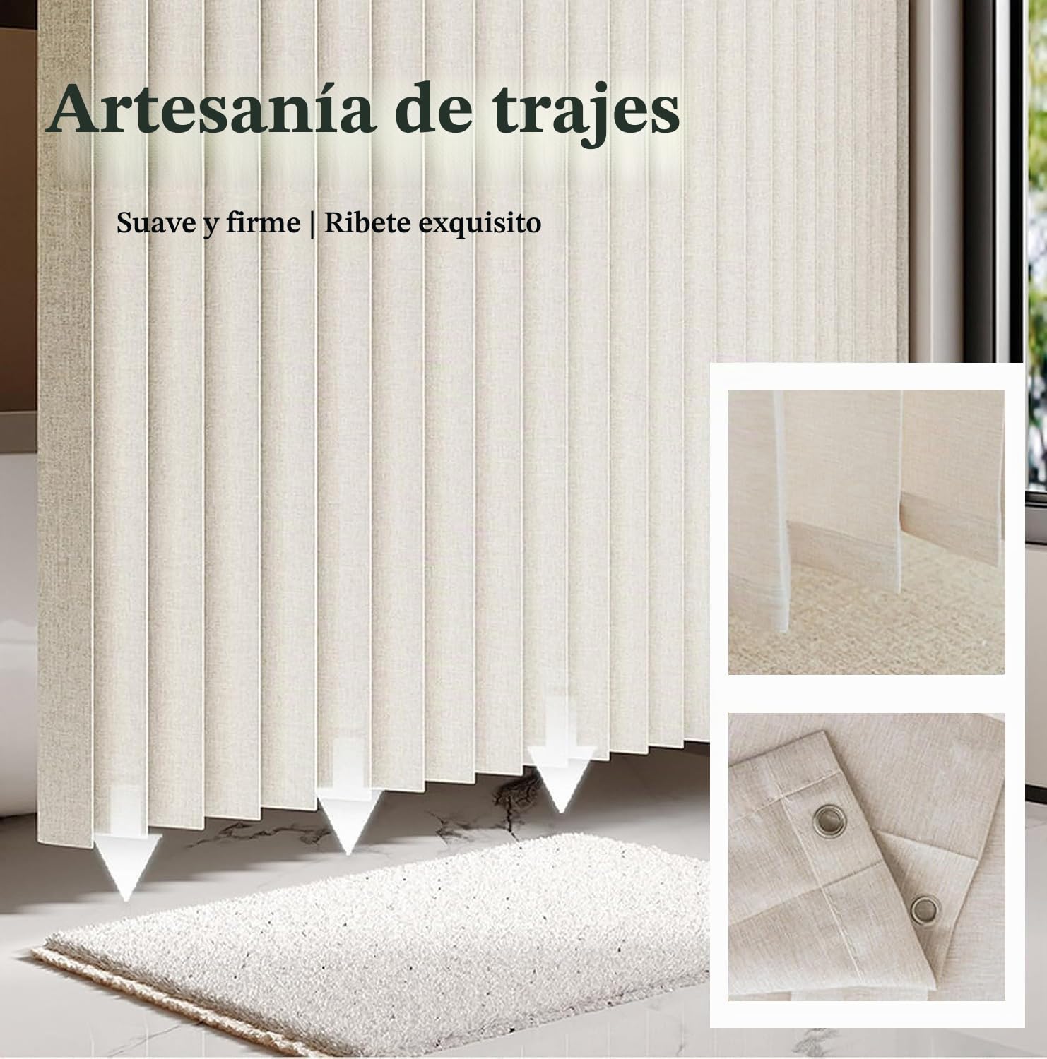 Cortinas de Puerta magnéticas Invisibles, Plegables y diseñadas a Medida, adecuadas para divisiones de Habitaciones.-White- W180xH200cm