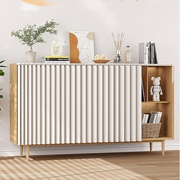Cabinet Curtain, Folding Privacy Curtain Dust-Proof Shades for Closets Without Doors and Under Sink, Hanging Invisible Curtain for Kitchen Counter or Pantry ShelvesWhite,W 23.62" x H 19.7"
