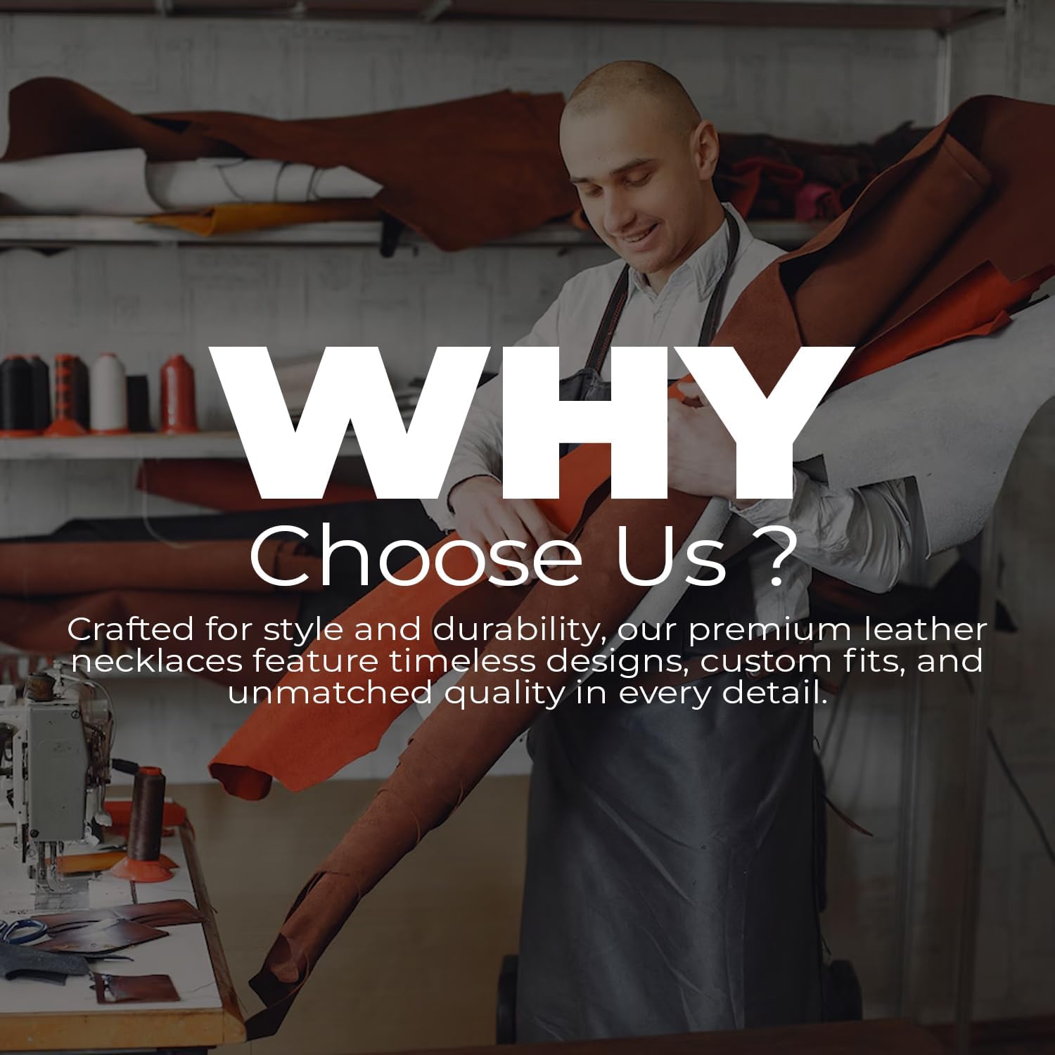 Braided Leather Necklace with Antique Toned Stainless Steel Magnetic Clasp - Genuine Leather Necklace for Men and Women - Available sizes: 16,18,20,22,24 inch or Custom - Image 7