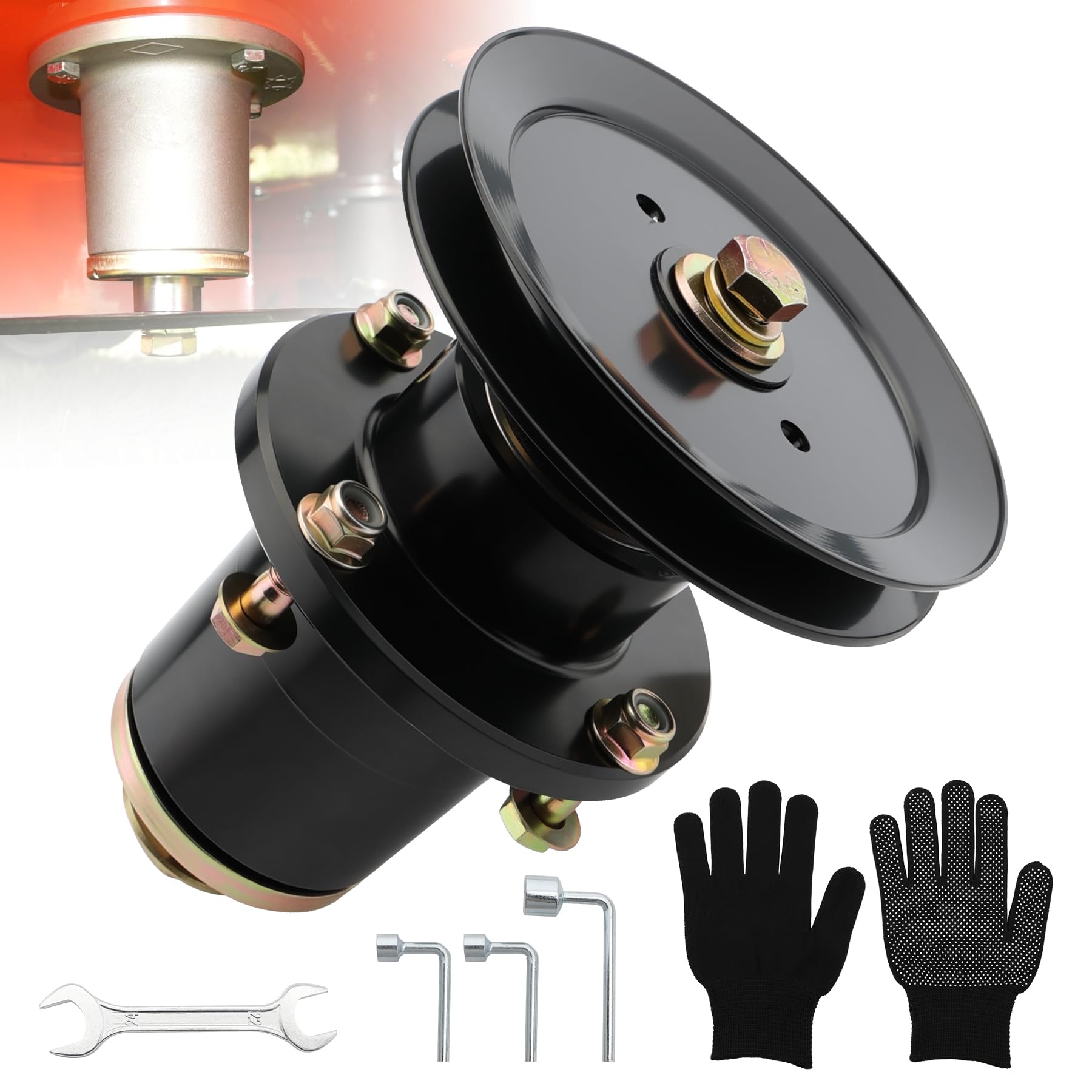 Broche de pont 037-6015-50 avec poulie pour réparer les vibrations de coupe Bad Boy ZT Elite