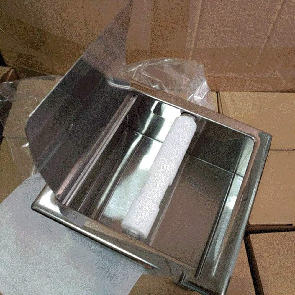 Toilet Paper Holder-Roll Hooded Commercial Paper Holder Stainless Steel Satin Finish