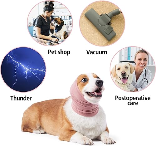 Miniatura 6 de Tapones para los oídos para perros, fuegos artificiales, protector de oídos silenciosos con cancelación de ruido, auriculares para perros, color