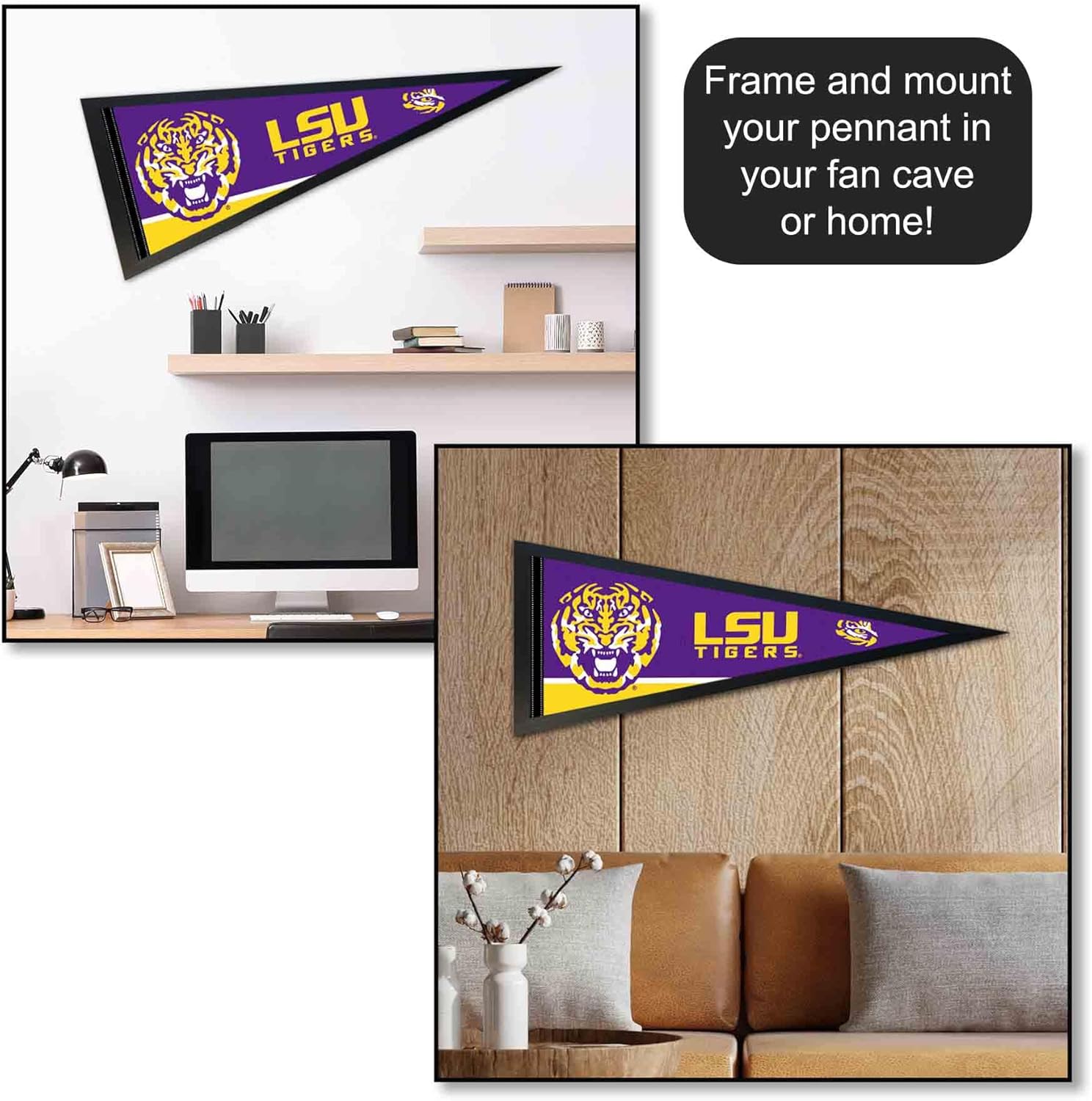 Louisiana State Tigers Pennant Full Size Felt - Image 4