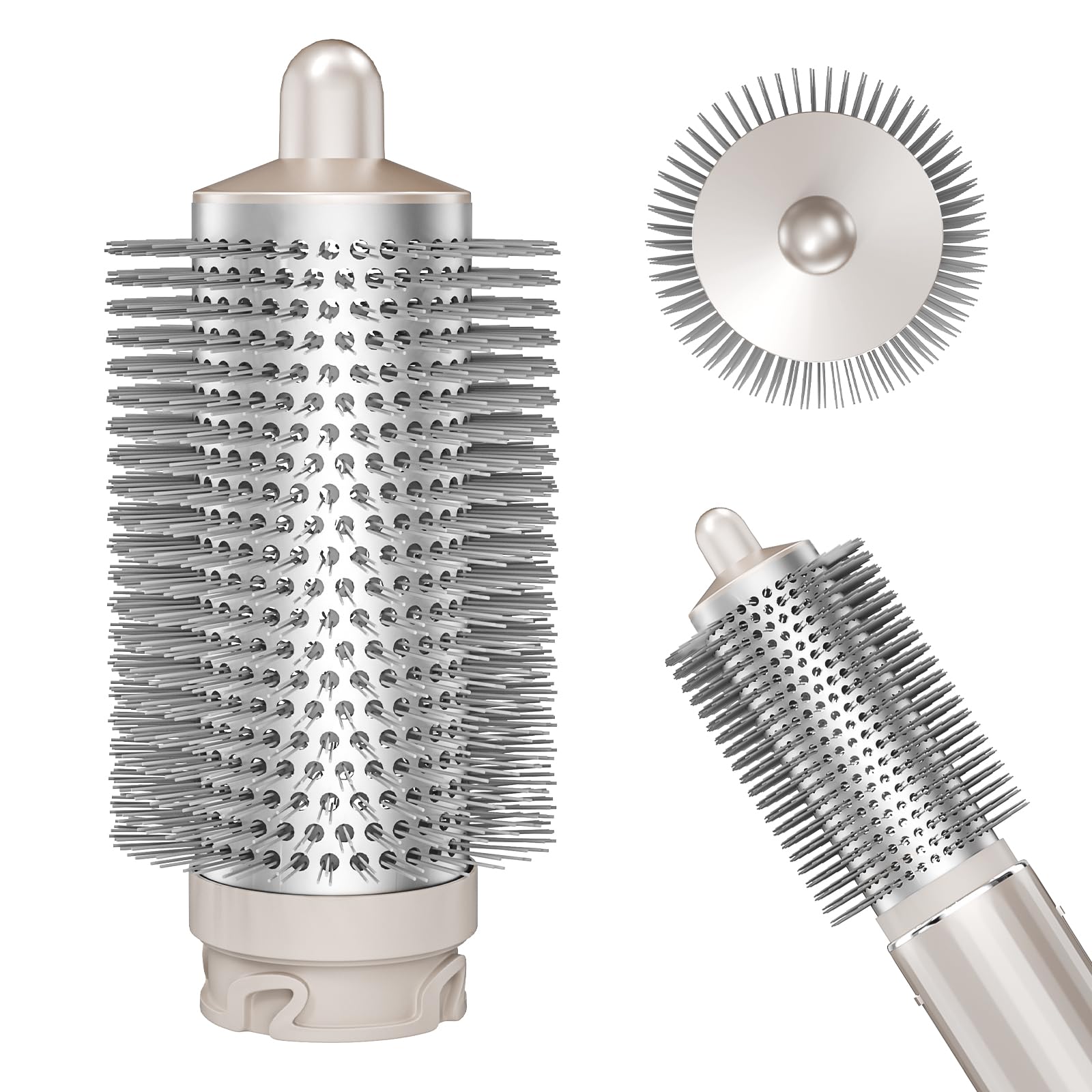 Round Brush Attachment for Shark FlexStyle, Normal Volumizing Hair Dryer Brush Head for Salon-Quality Blowout & Root Lift, Straight, Wavy, Curly, and Coily Hair,Accessories