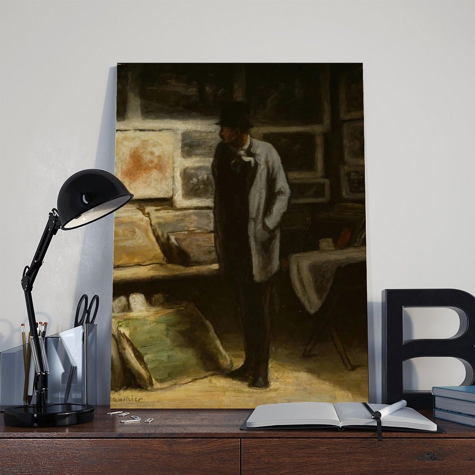 Honoré-Victorin Daumier Kunstdruck auf Leinwand, Wandkunst, Poster und Drucke, ästhetische Raumdekoration, für Schlafzimmer, Büro, 40 x 60 cm