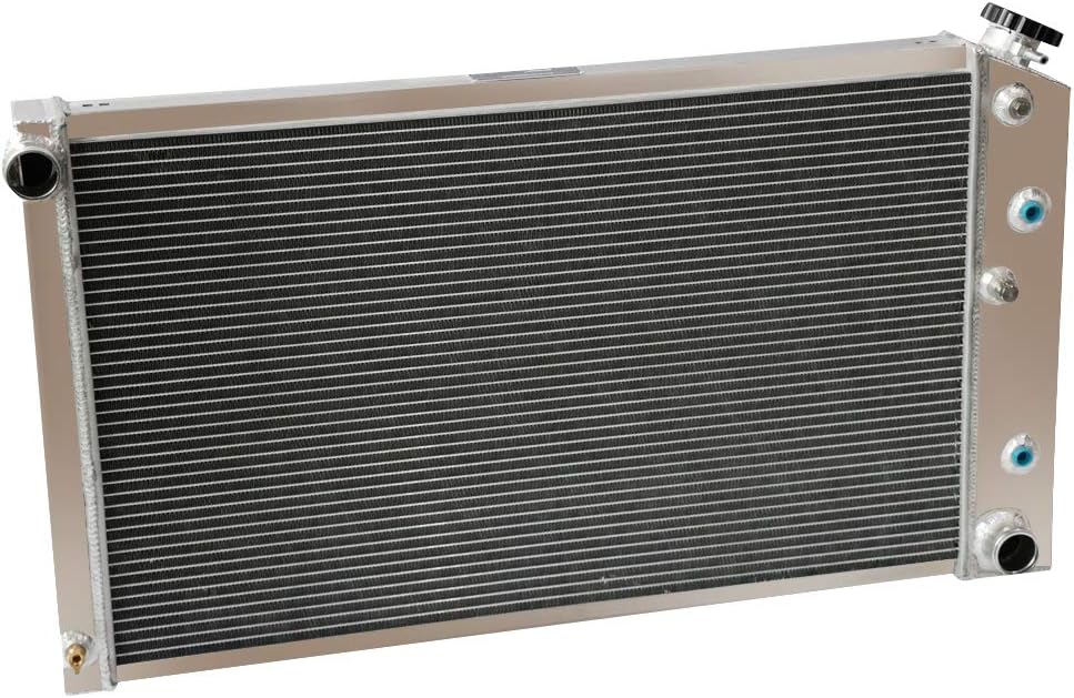 ECMRAD 3 Row Aluminum Radiator Compatible with Pontiac GTO, Chevy Chevelle, El Camino 1968 69 70 71 1972