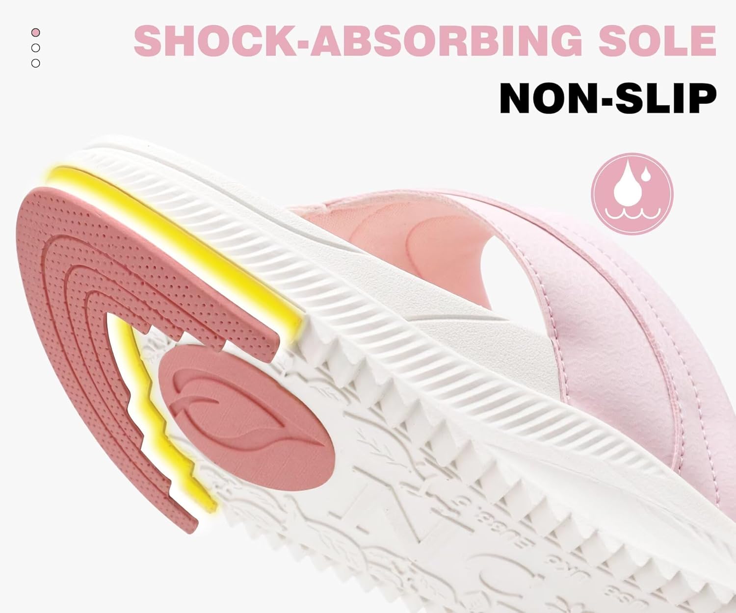 ONCAI Women's Orthotic Cushion Flip Flops Recovery Walking Sandals for Women with Arch Support Summer Comfortable Slip On Flip Flops for Womans Size 6-12 - Image 6