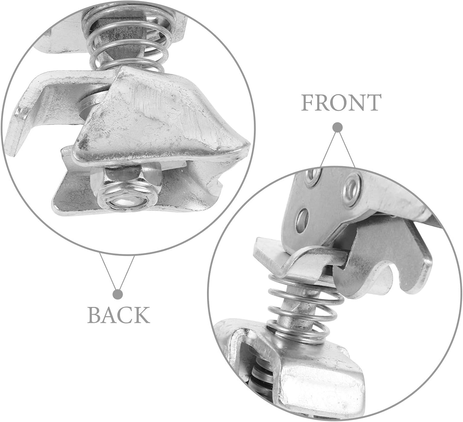 SECFOU Trailer Coupler Latch Replacement with Compression Resistance and Multi-Functional Design Galvanized Steel Handle Silver 2x2 Repair Part for Trailer Hitch Ball