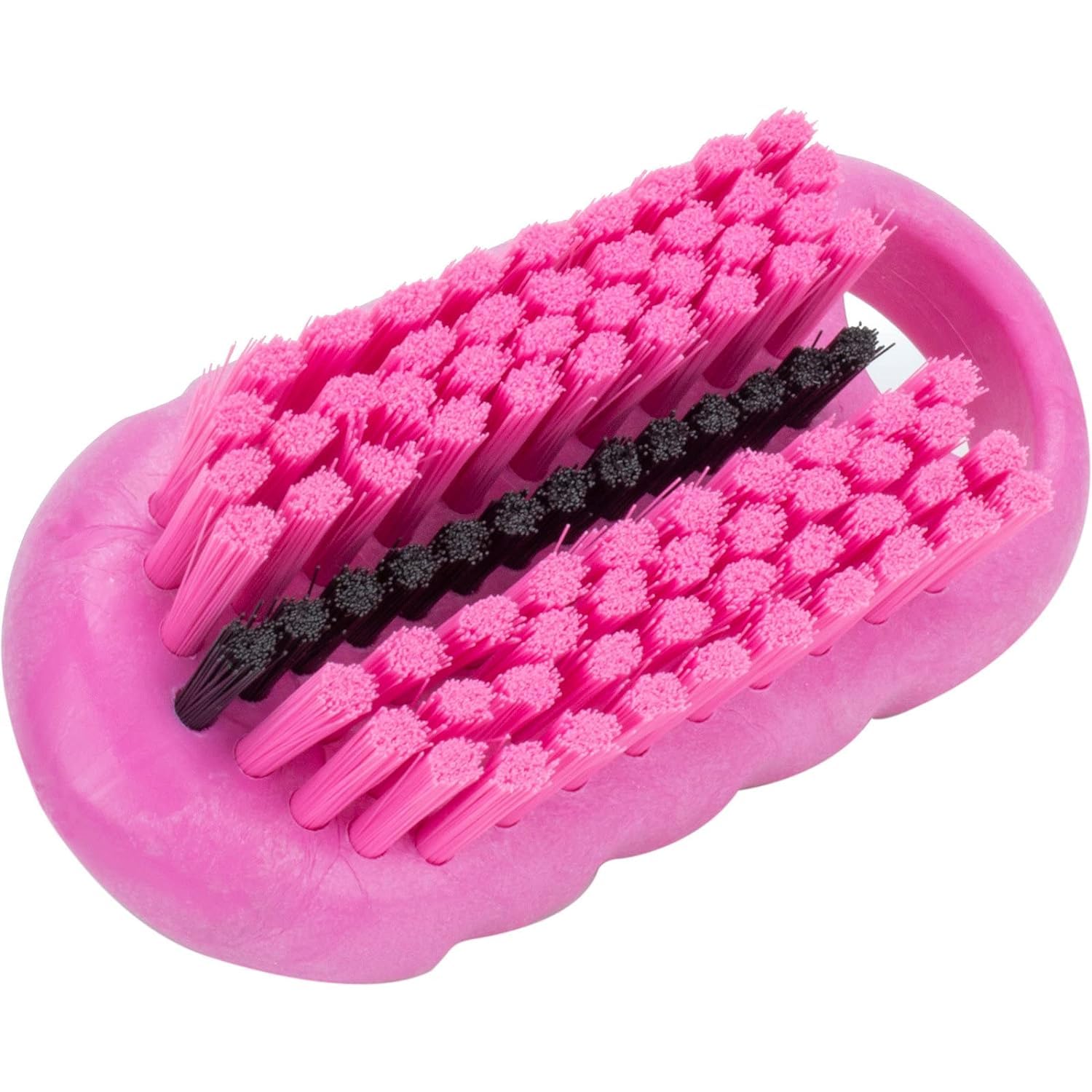 SPARTA 5 Inch Hand and Nail Brush with Stiff Center Bristles, Soft Outer Bristles, Larger Polypropylene Body, Color Coded Scrub Brush for Commercial Foodservice Use, Pink, Pack of 12