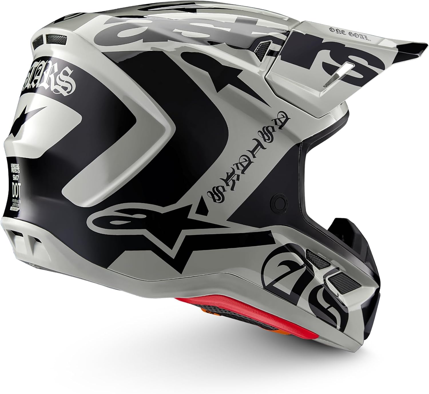 Alpinestars Motocross Helmet Limited Edition S-M7 Wolf Dust Helmet ECE/DOT