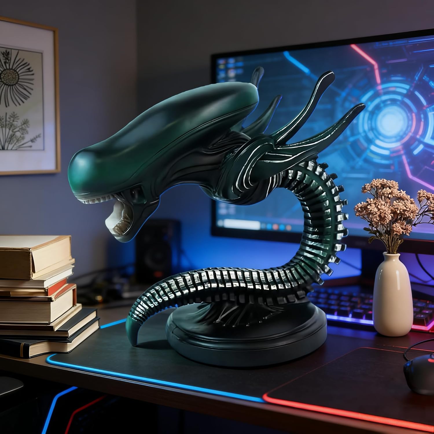 Xenomorph Alien Desk Lamp, Bedroom and Home Decorative Lighting Fixtures Collectible Home Lighting Gift, Dragon (B-New Dragon Lamp)