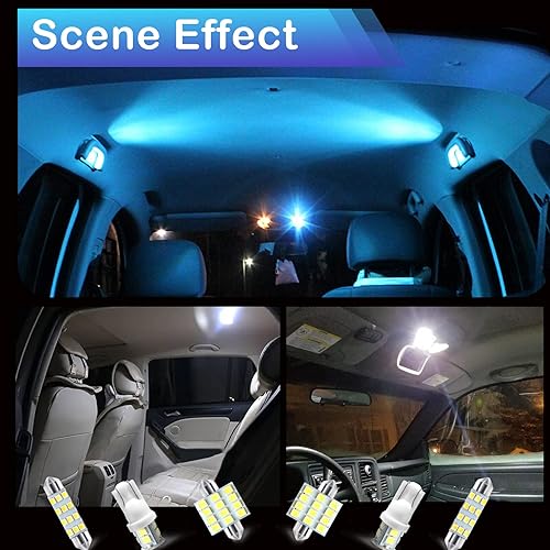 Miniatura 4 de stymart Juego de 24 luces interiores de automóvil juego de bombillas de cúpula para automóvil T10 de 1220in 1614in bombillas LED de repuesto para