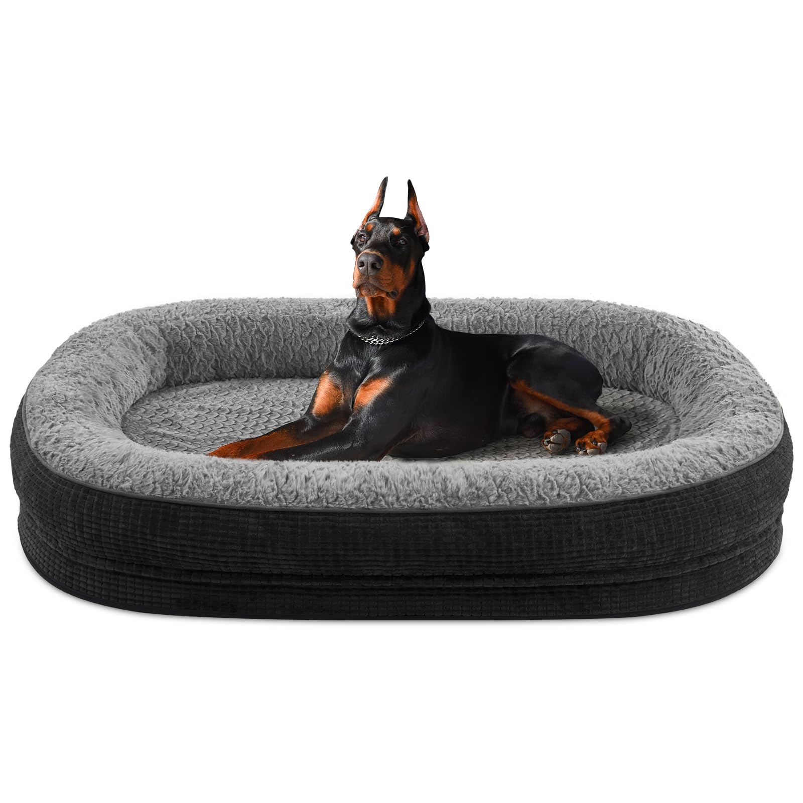 Pawk Extra Large Dog Bed, Orthopedic Memory Foam Dog Beds, 122×89 cm