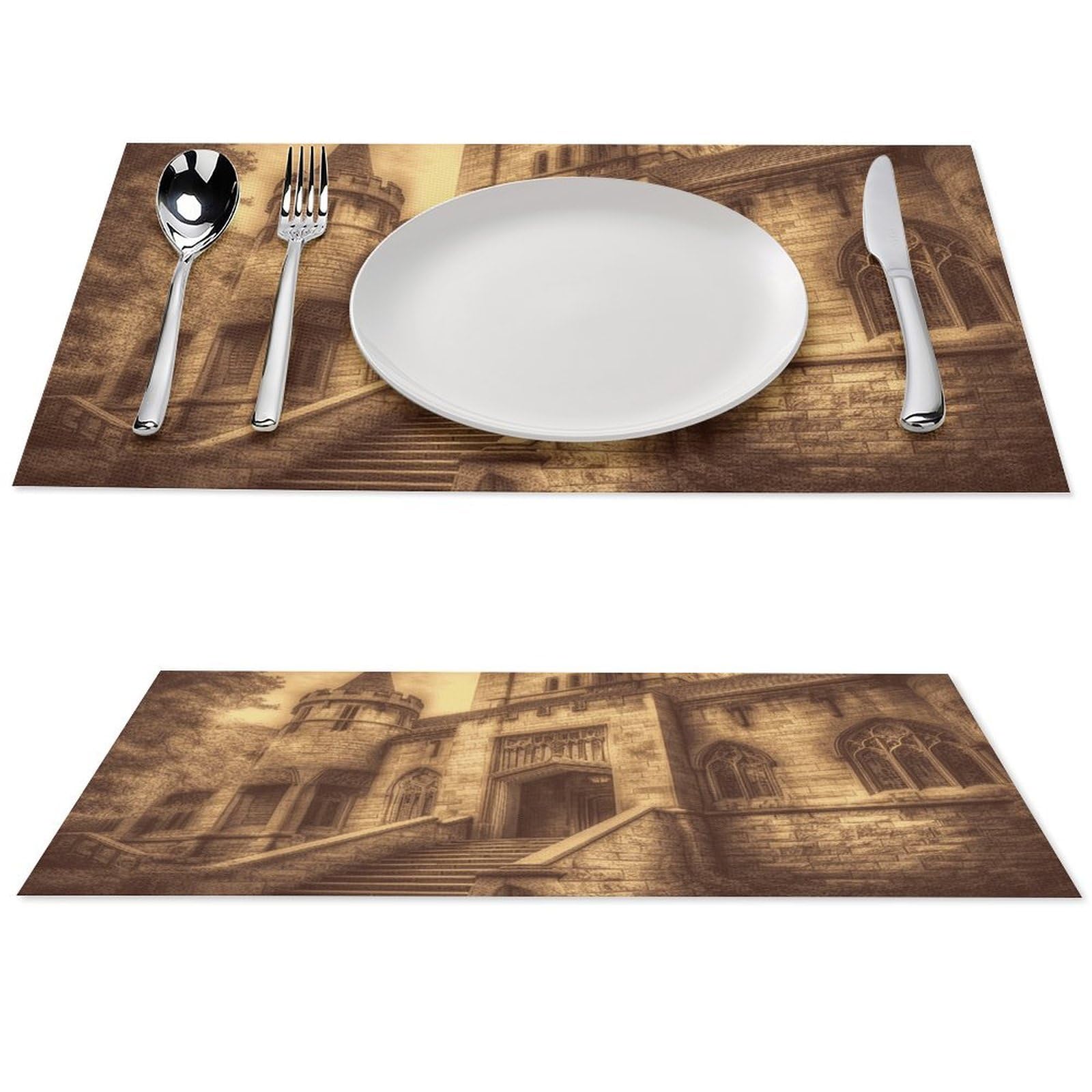 Sets de table lavables anti-tache en PVC pour protéger la salle à manger