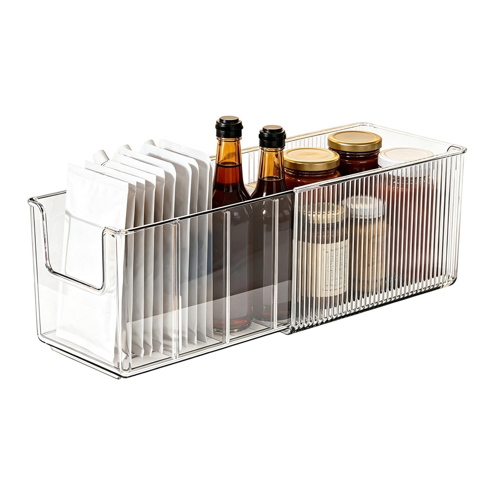 Organizador de condimentos y especias extensible para encimeras y armarios de cocina