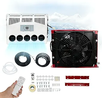 11 Best Rooftop Air Conditioner 12V for Van in 2026 12 12V DC RV AC Unit, 11000 BTU Rooftop RV Air Conditioner, Universal Electric Automotive Cooling Air Conditioner Fit for Camper Van, Motorhome, Truck, Excavator, Off-Road Vehicle