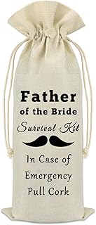 Father of The Bride Gift Wine Bag Wedding Gifts for Dad from