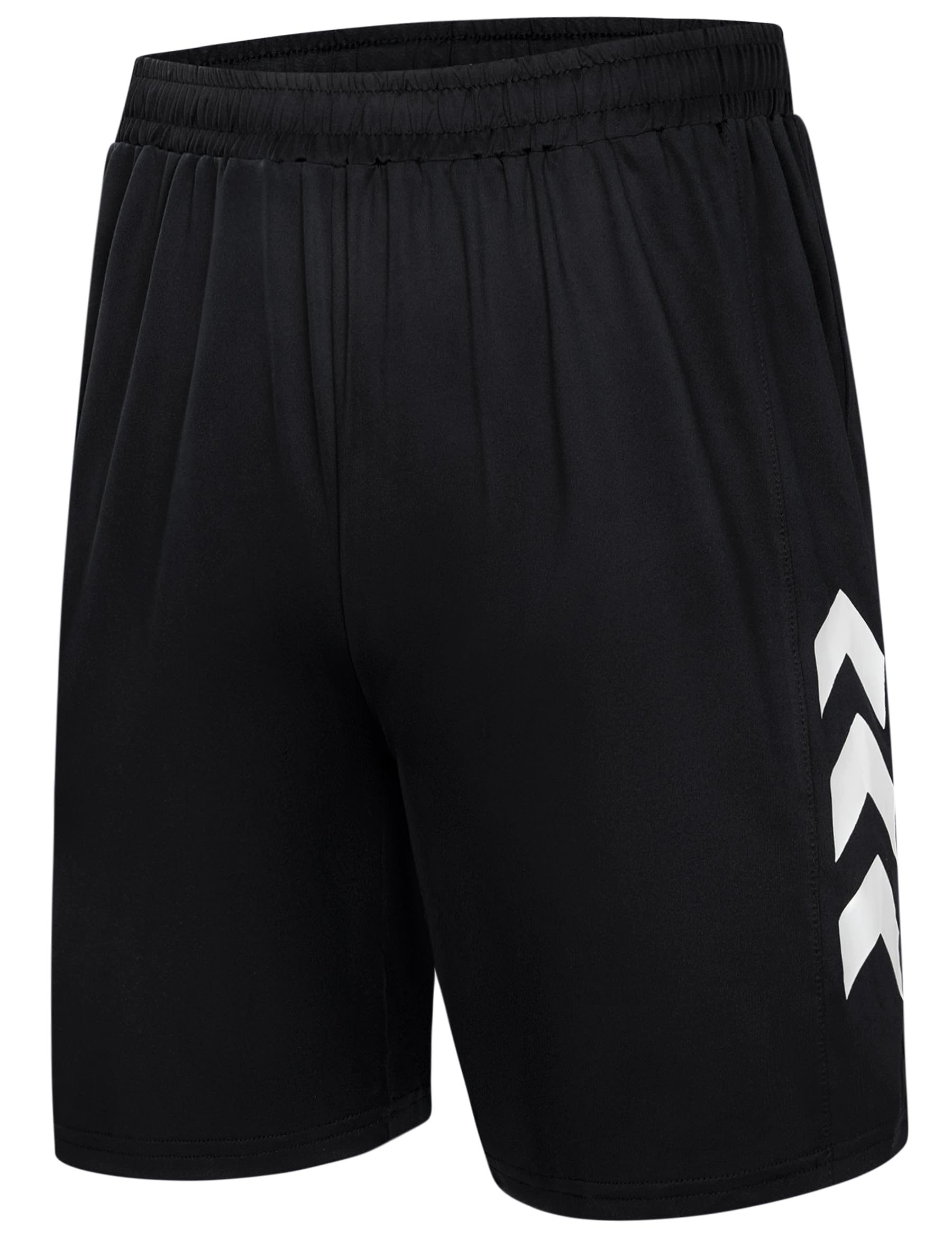 Marvmys Sportshorts Herren Kurz für Sommer Schnelltrocknend Laufshorts mit Kordelzug Ultraleicht Atmungsaktiv Trainingshose Gym Fitness Basketball Fussball Männer ohne Taschen Kontraststreifen