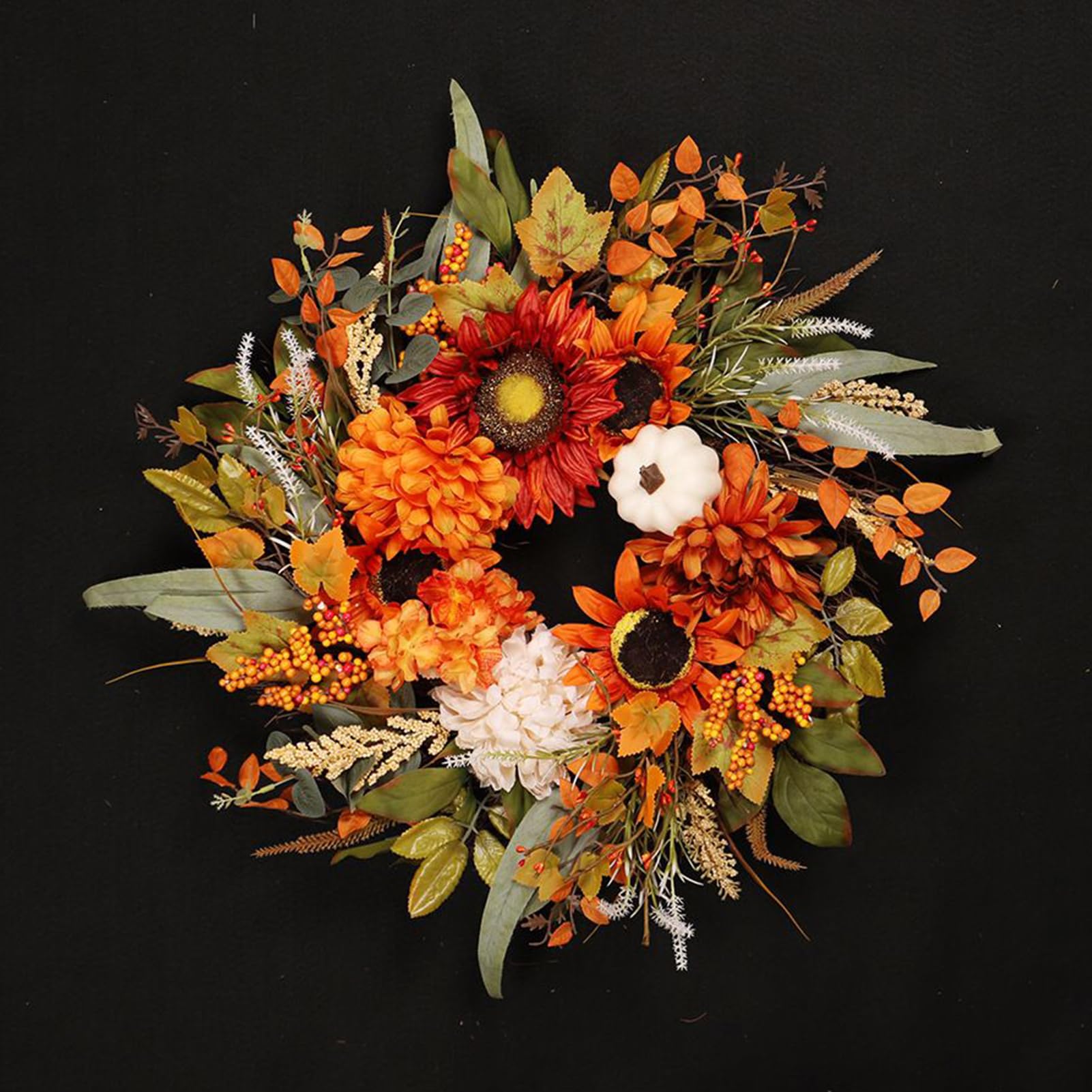 Herbst Tür Sonnenblumen Herbstdeko