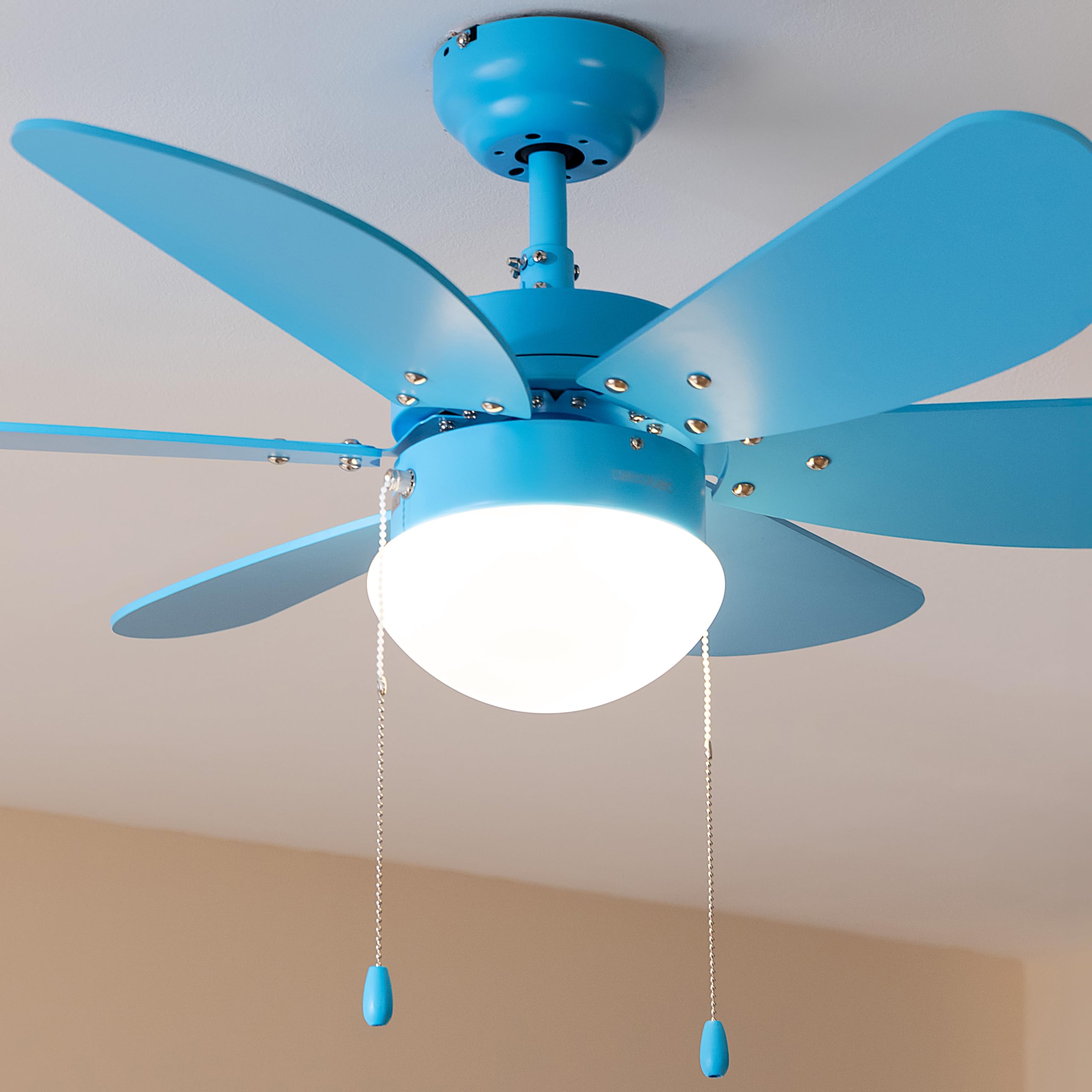 Cecotec Deckenventilator Mit Licht EnergySilence Aero 3600 – 3 Einziehbare Flügel, DC-Motor, Fernbedienung, Timer