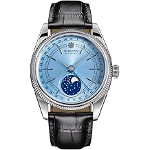 Sugess Seagull ST2108 Blue Automatic Moon Phase Sapphire Display Hi Beat 1963