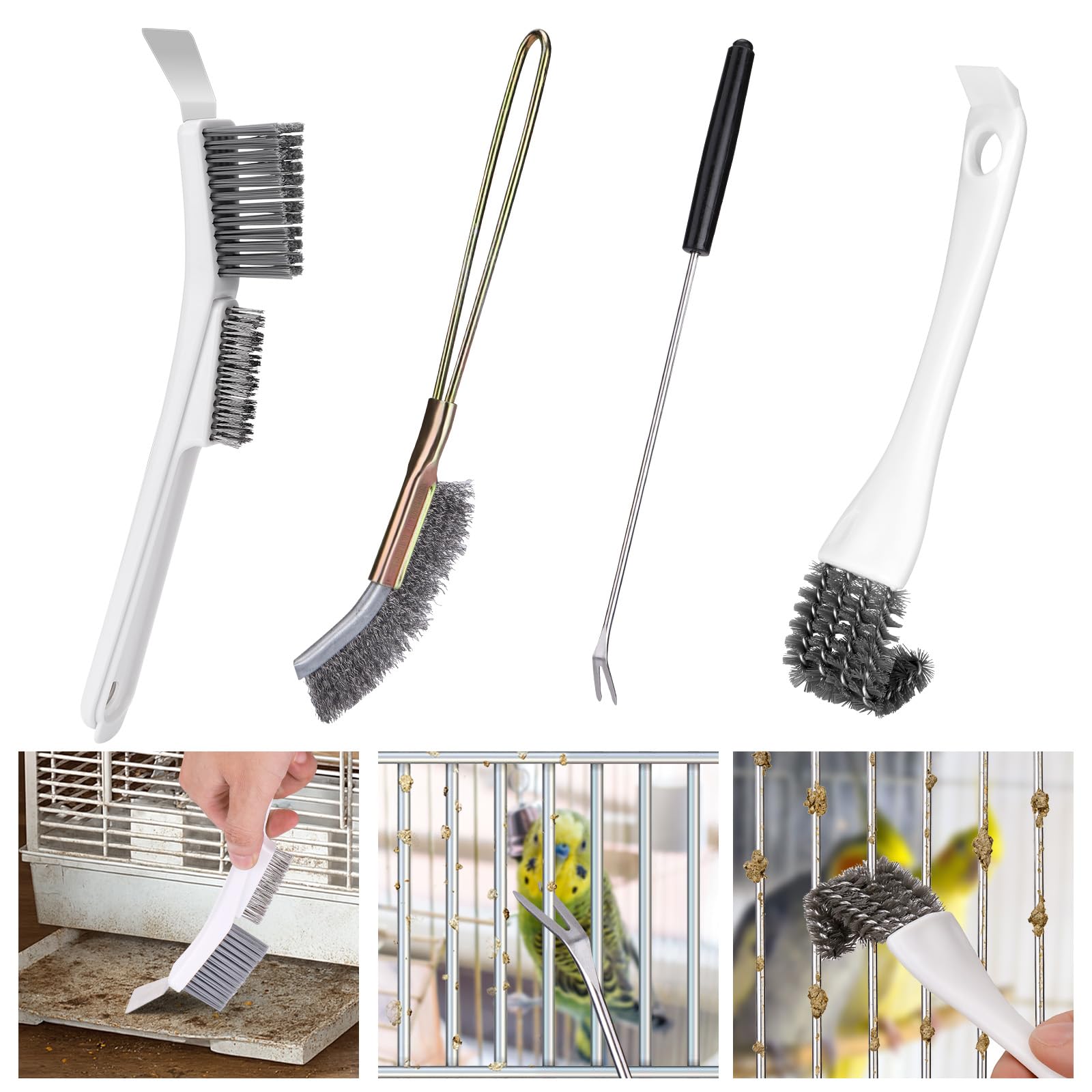 XANGNIER Bird Cage Cleaner Brush Kit - birdcage accessories | Mubboo