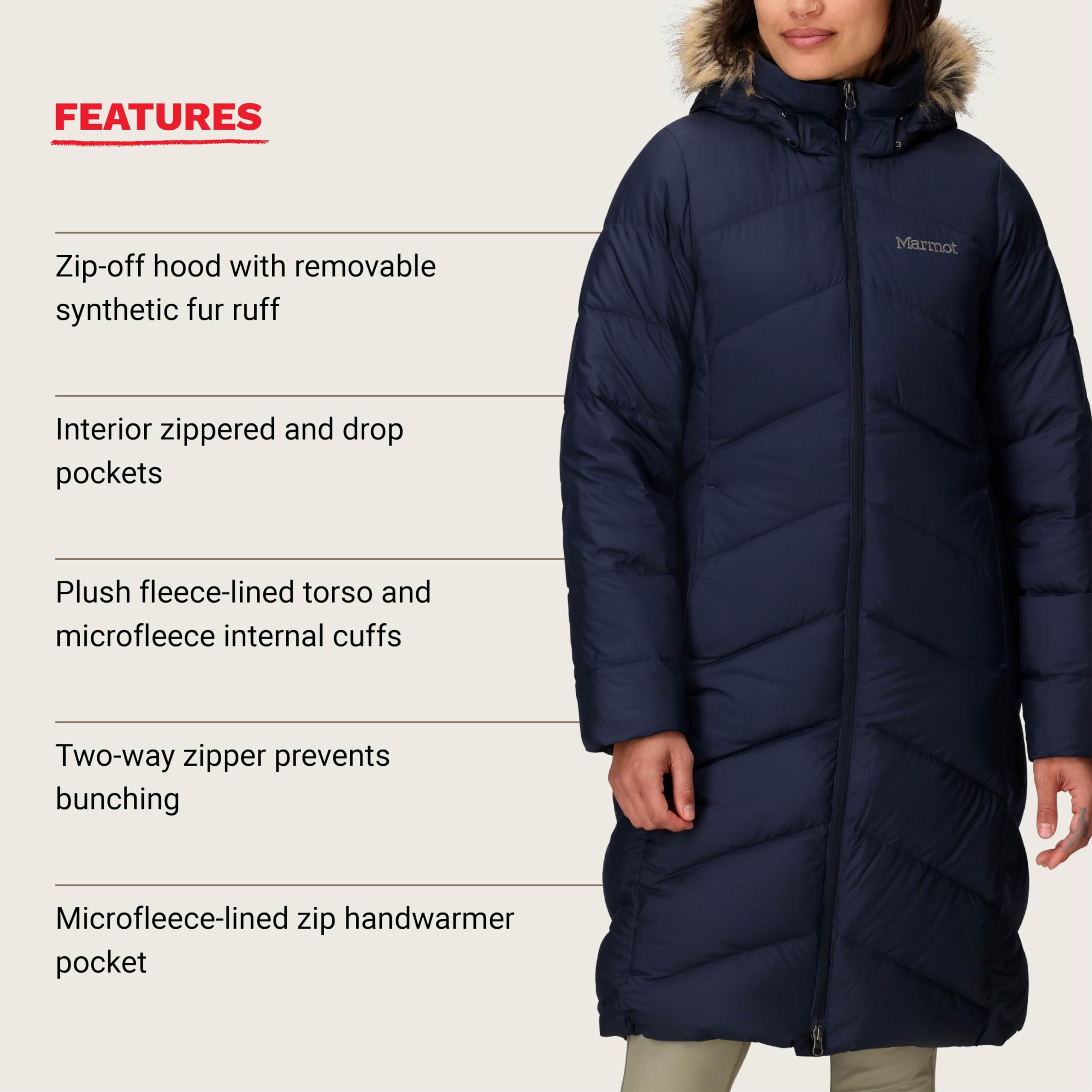 Marmot Wm's Montreaux Coat Chaqueta de plumas aislante ligera Mujer (Pack de 1)