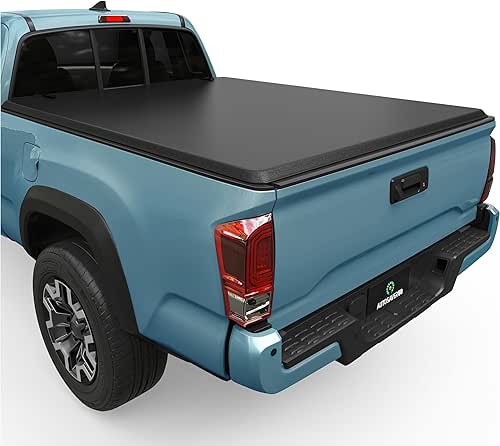 AUTOSAVER88 Soft Roll Up Truck Bed Tonneau Cover Compatible with