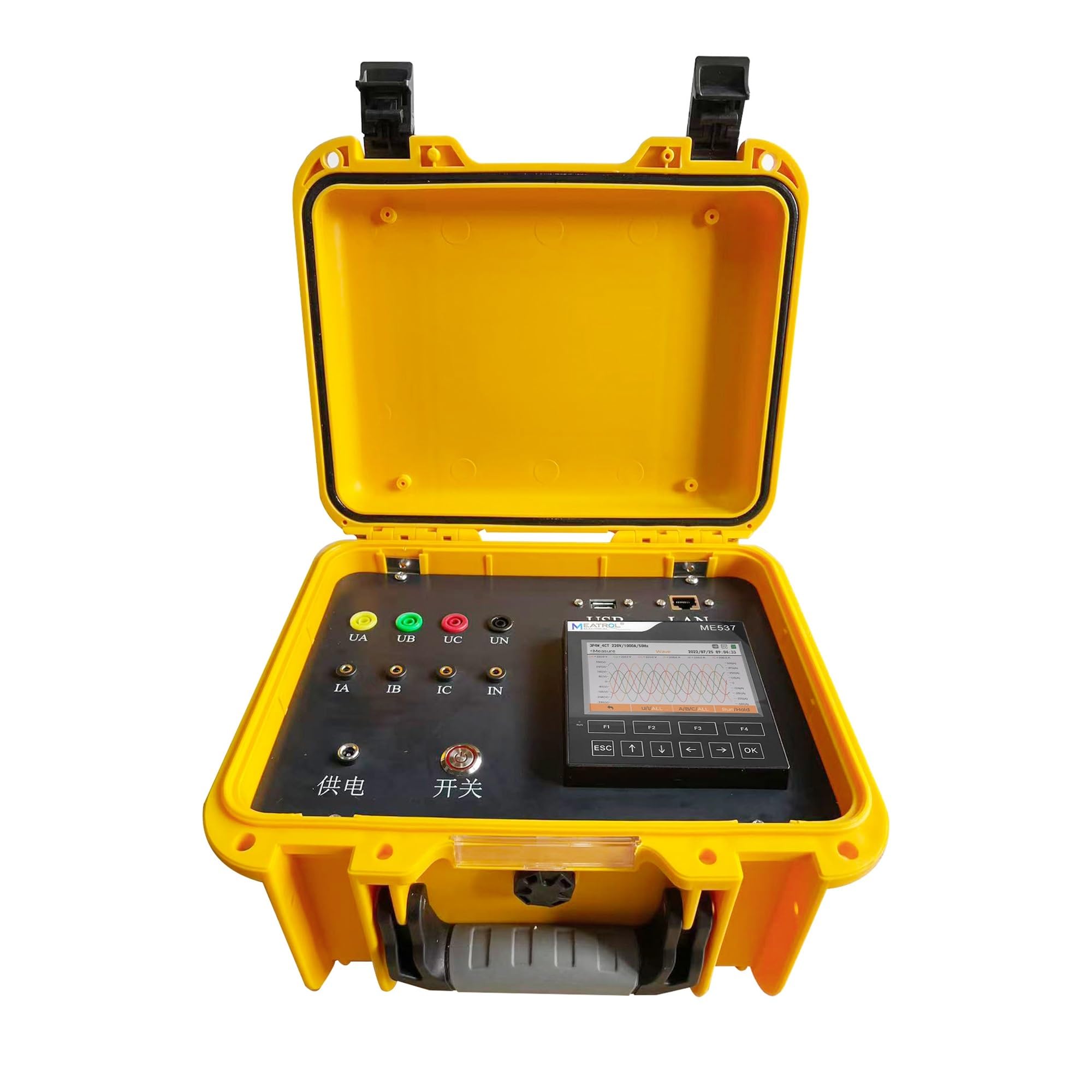 Analyseur de qualité de puissance, Analyseur de qualité d'énergie, bobine Rogowski, wattmètre, consommation, puissance, enregistrement forme d'onde harmonique(MQ41NRC150 3000A)