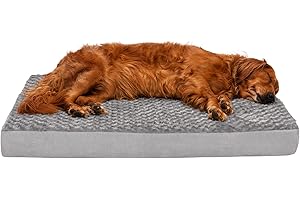 FurHaven Orthopedic Memory Foam Dog Bed for Large Dogs